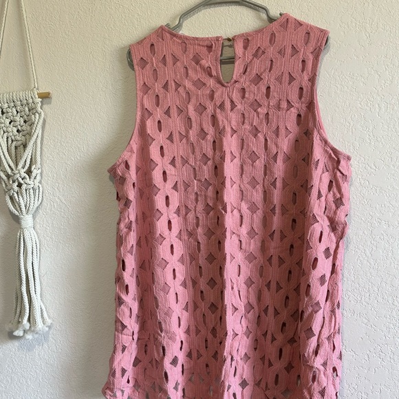 Susan Graver Size 2X Pink Tank Top - Picture 2 of 3